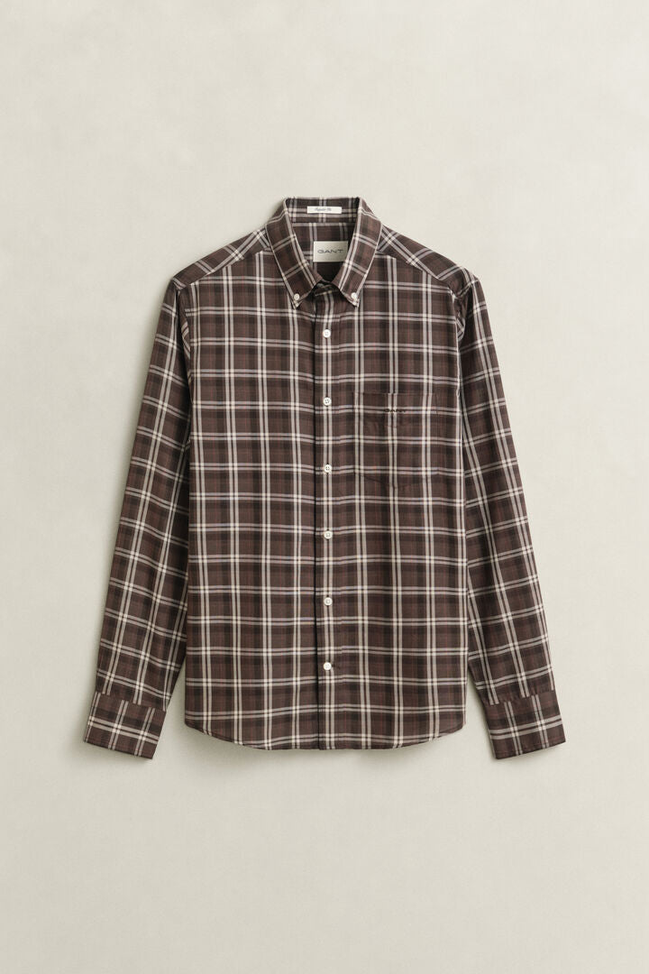 Camisa de sarja com padrão de xadrez