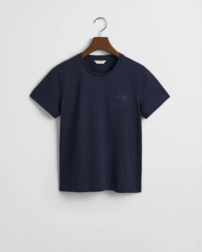 T-shirt Tonal Archive Shield - GANT