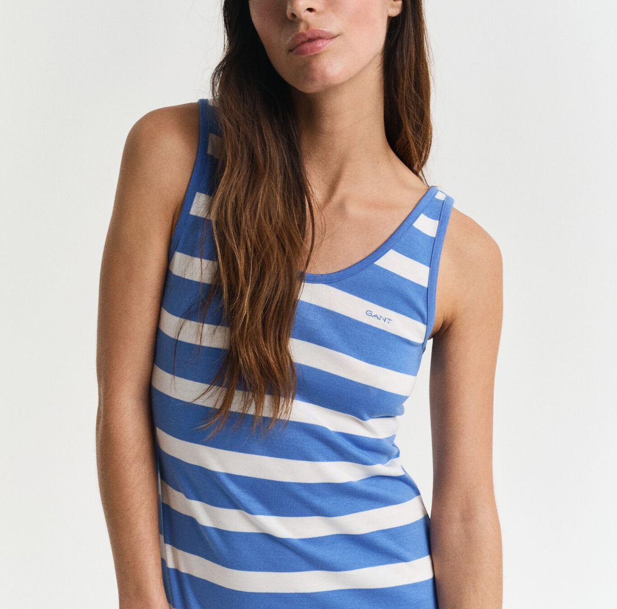 Vestido Midi de Jersey às riscas