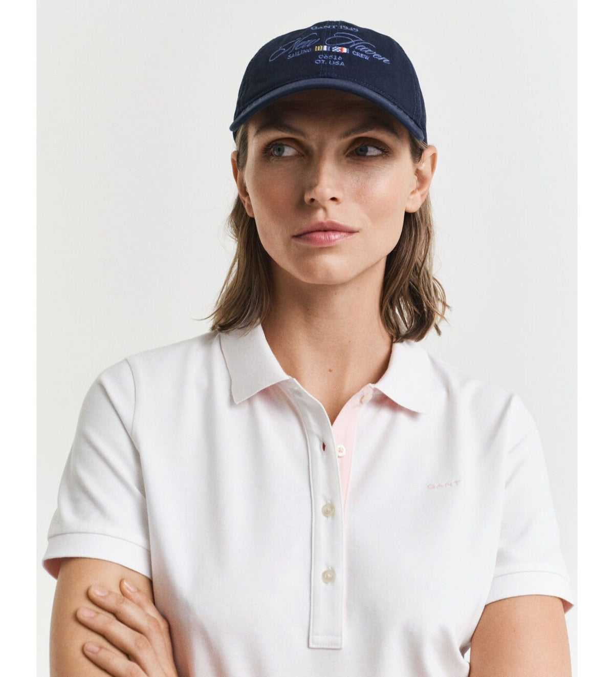 Polo piqué com colarinho contrastante - GANT