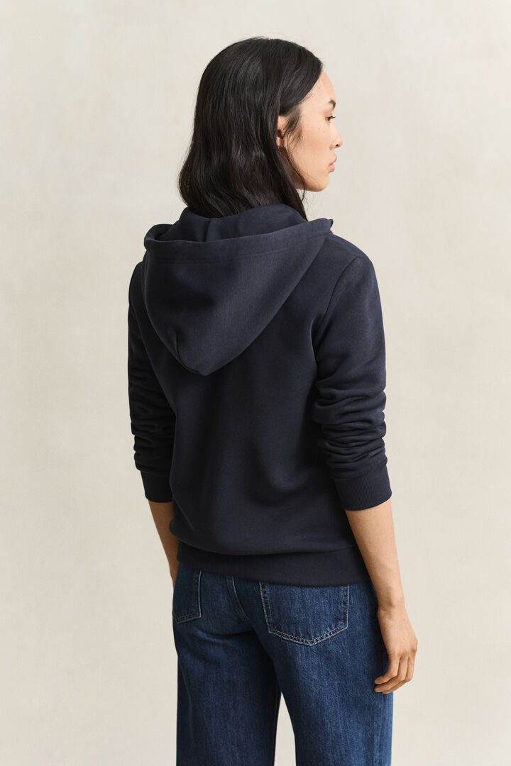 Sweatshirt com capuz e fecho Tonal Shield