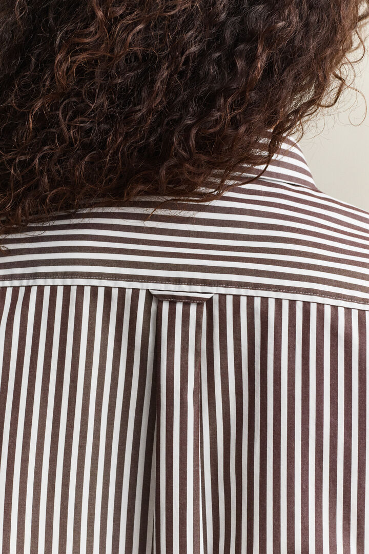 Camisa em popelina às riscas Classic regular fit