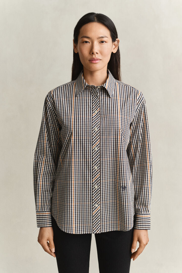 Camisa com padrão de xadrez