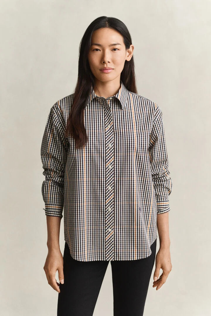 Camisa com padrão de xadrez