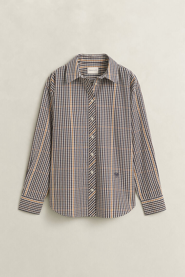 Camisa com padrão de xadrez