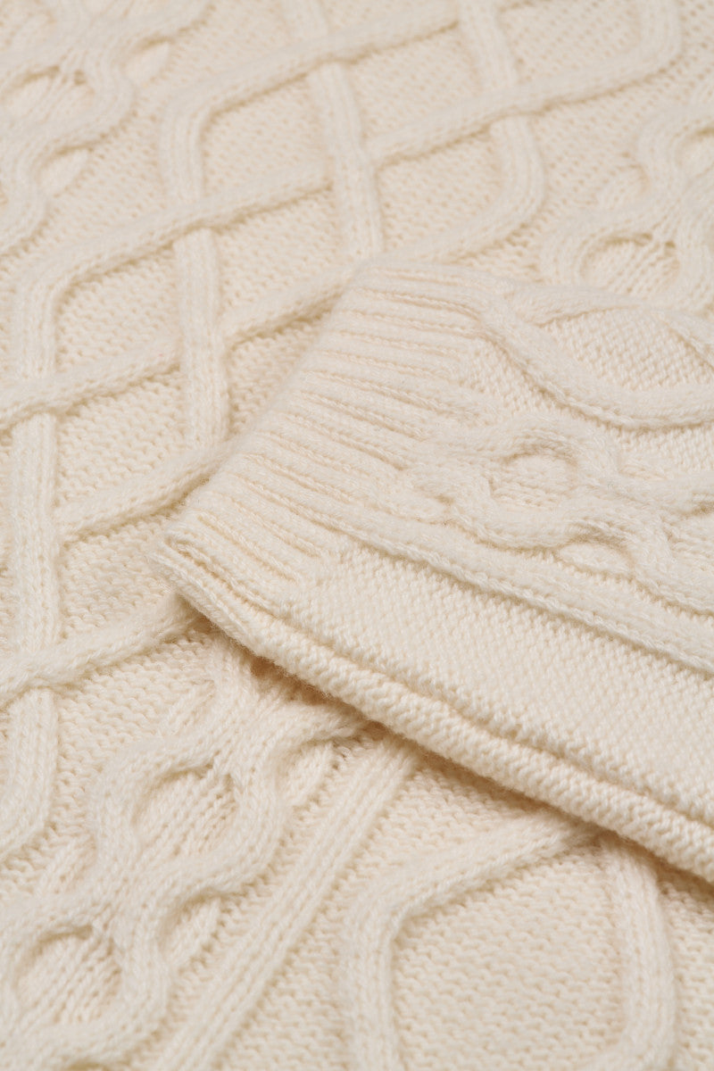 Vestido midi em lã entrançada - GANT