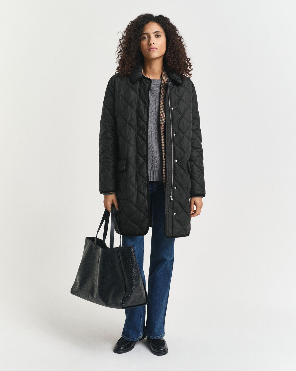 Casaco acolchoado com detalhes em bombazina - GANT