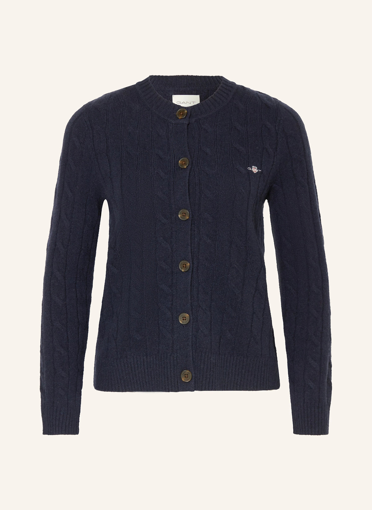 Casaco de malha entrançada em lã - GANT