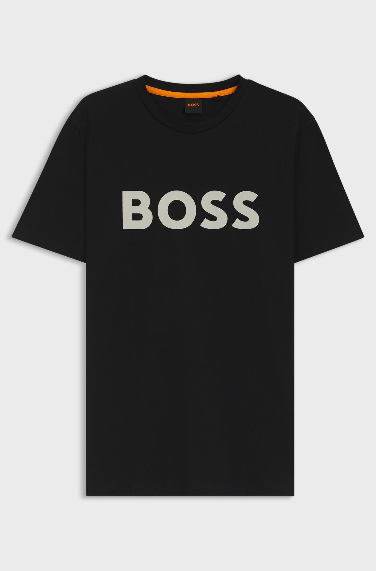 T-shirt em jersey de algodão com estampado de logótipo grande