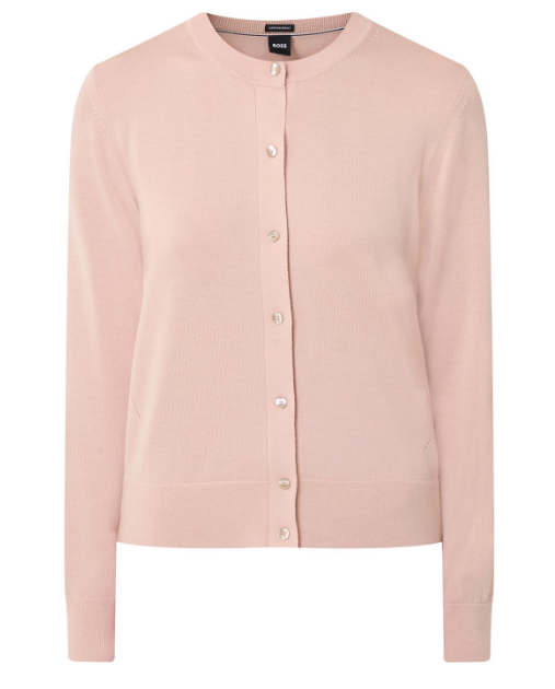 Casaco de lã merino com botões