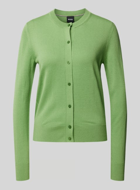 Casaco de lã merino com botões