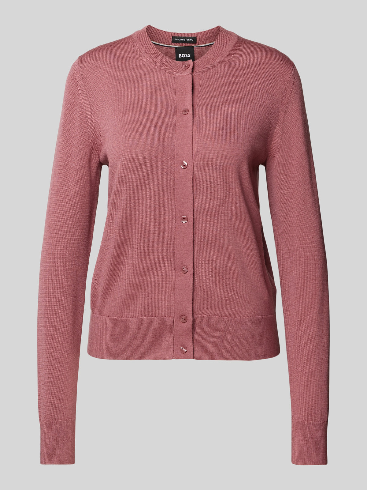 Casaco de lã merino com botões