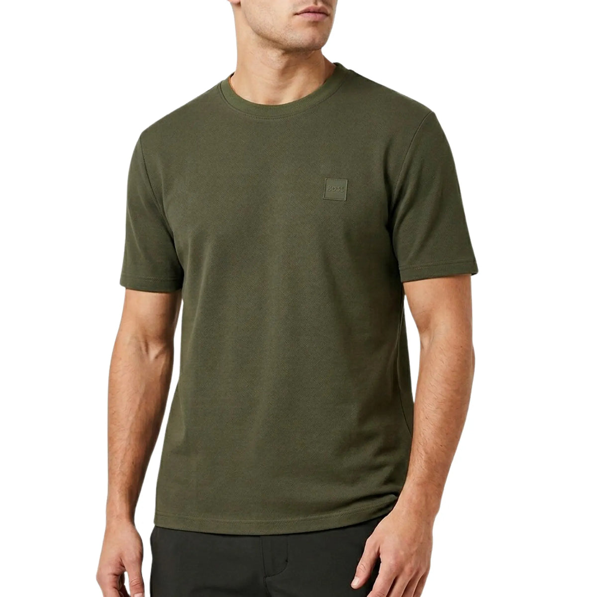 T-shirt em jersey de algodão com emblema com logótipo