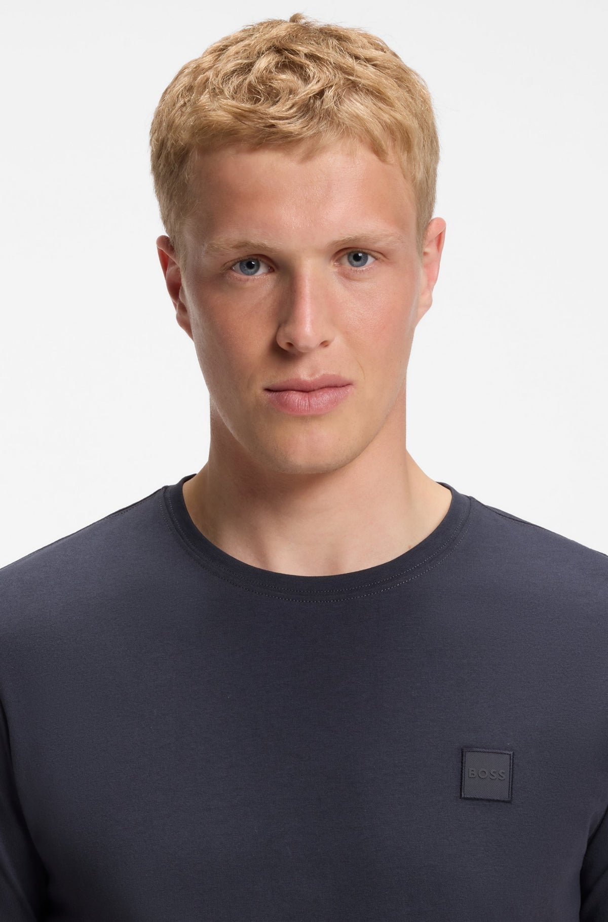 T-shirt em jersey de algodão com emblema com logótipo