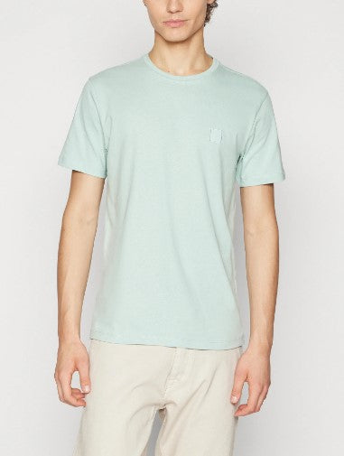 T-shirt em jersey de algodão com emblema com logótipo