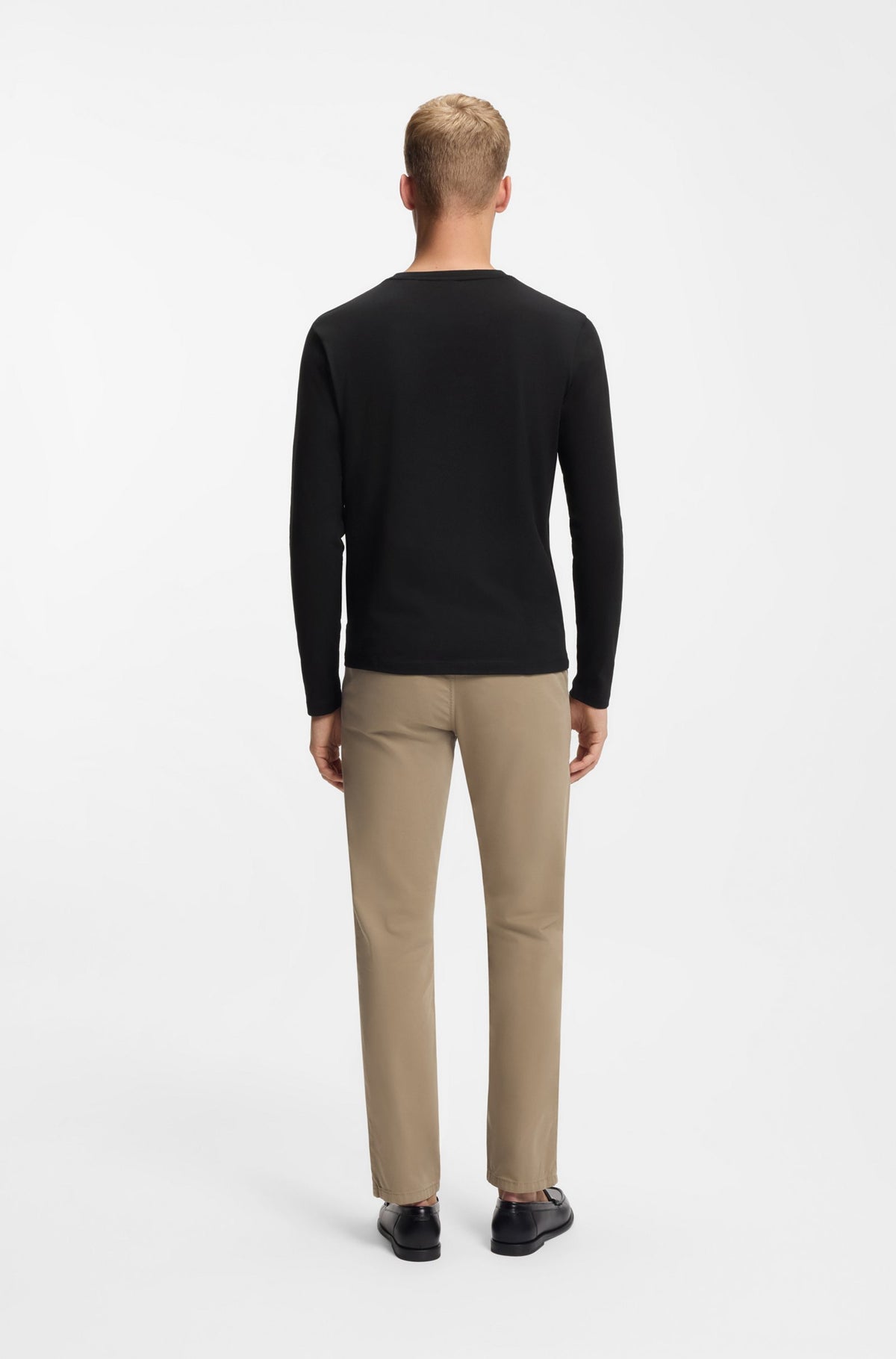 T-shirt em jersey de algodão com logótipo tonal