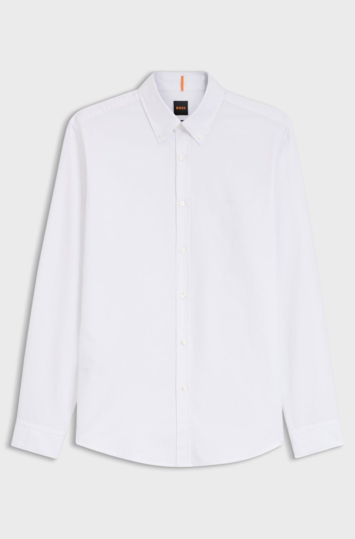 Camisa de ajuste regular em algodão Oxford