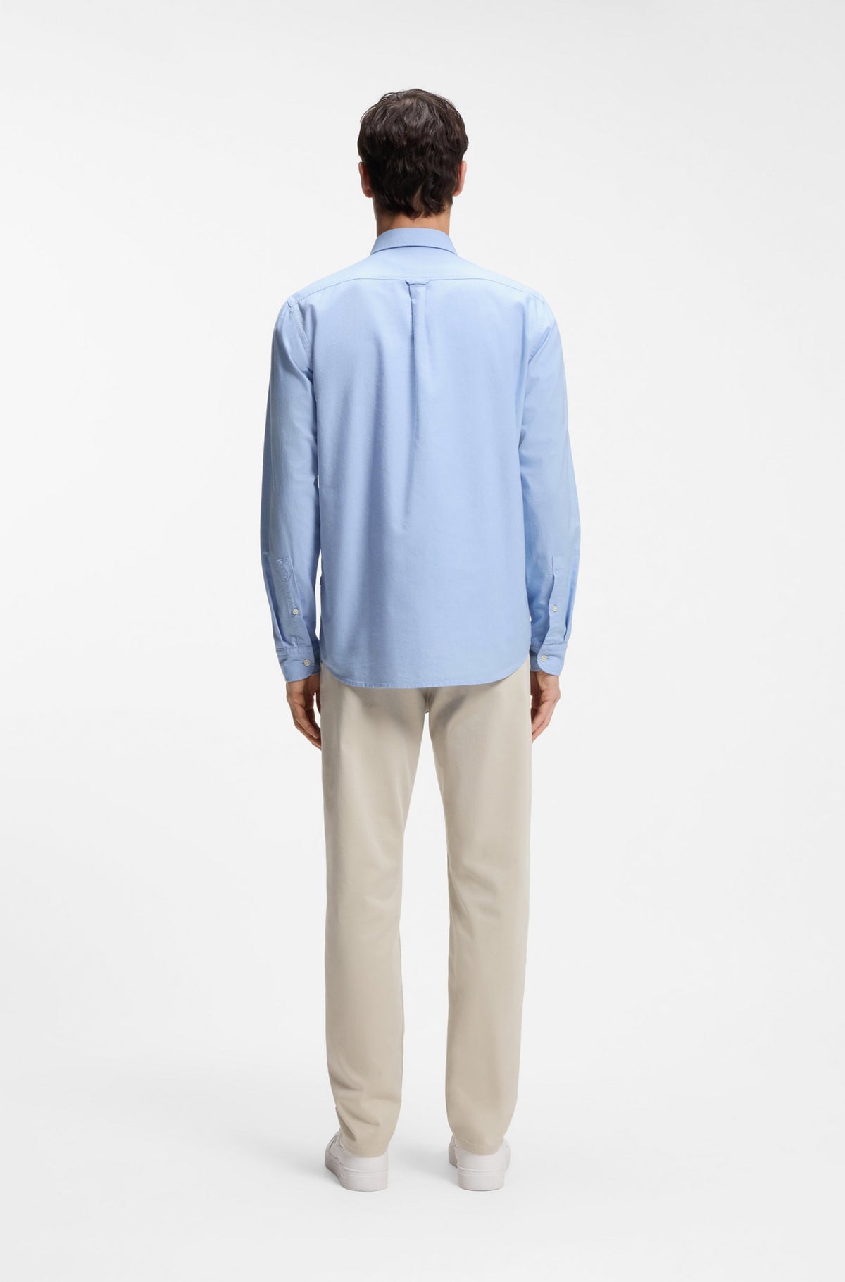 Camisa de ajuste regular em algodão Oxford