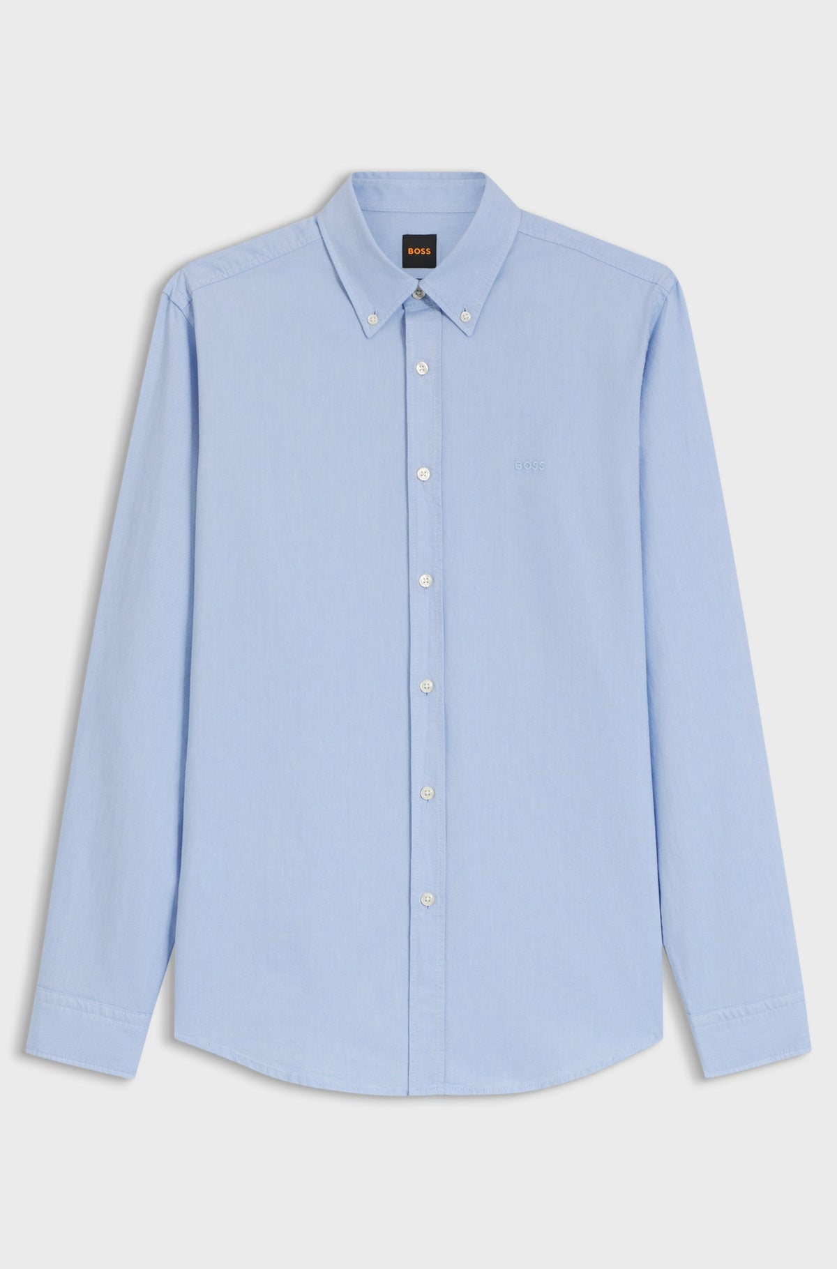 Camisa de ajuste regular em algodão Oxford