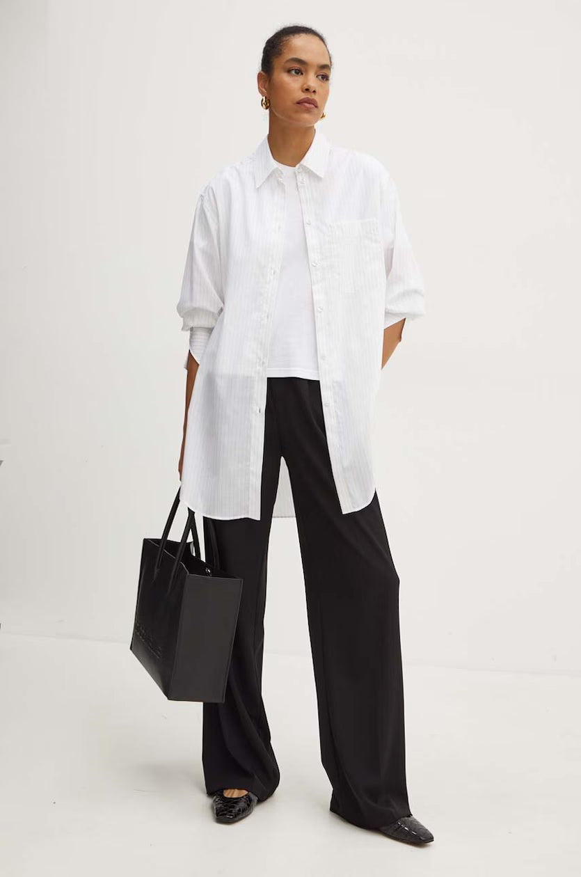 Camisa comprida às riscas finas - BOSS