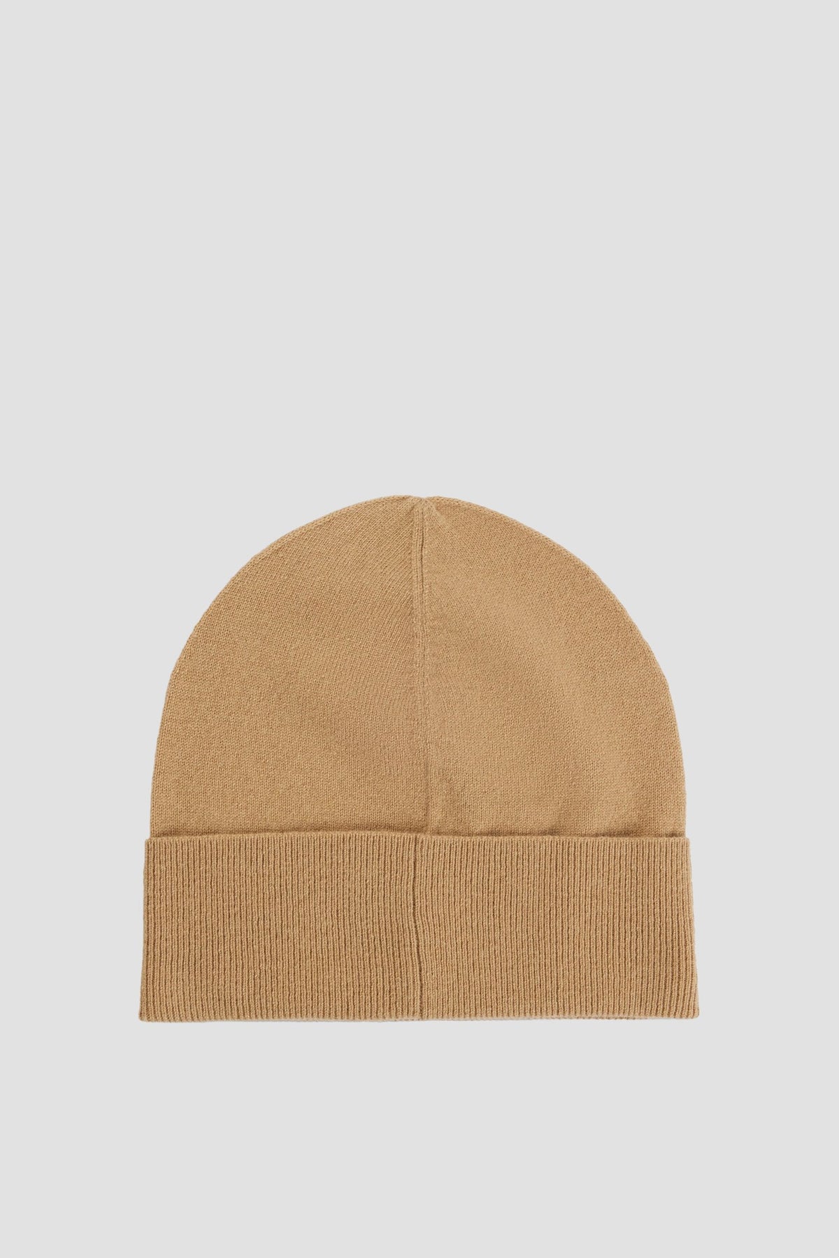 Gorro em lã e caxemira com logotipo em metal