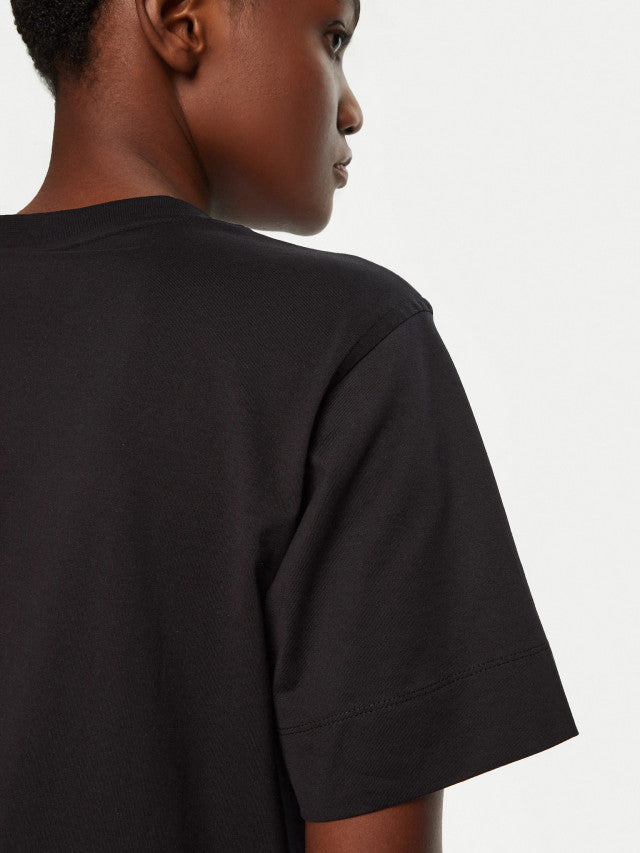 T-shirt de ajuste descontraído em algodão