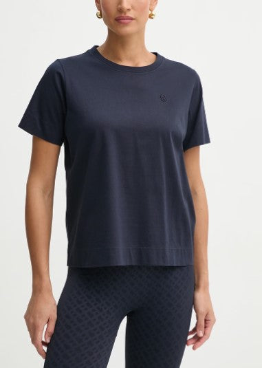 T-shirt de ajuste descontraído em algodão