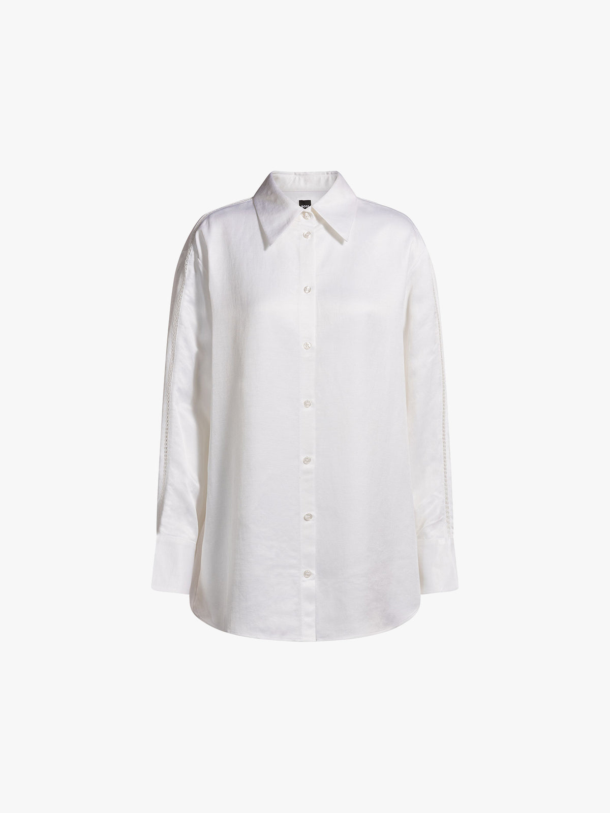 Camisa relaxed fit numa mistura de linho