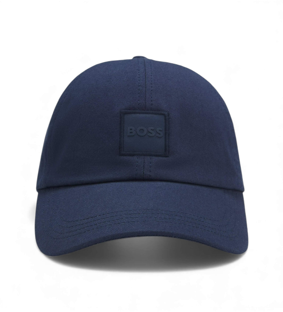 Boné em sarja de algodão com emblema de logótipo