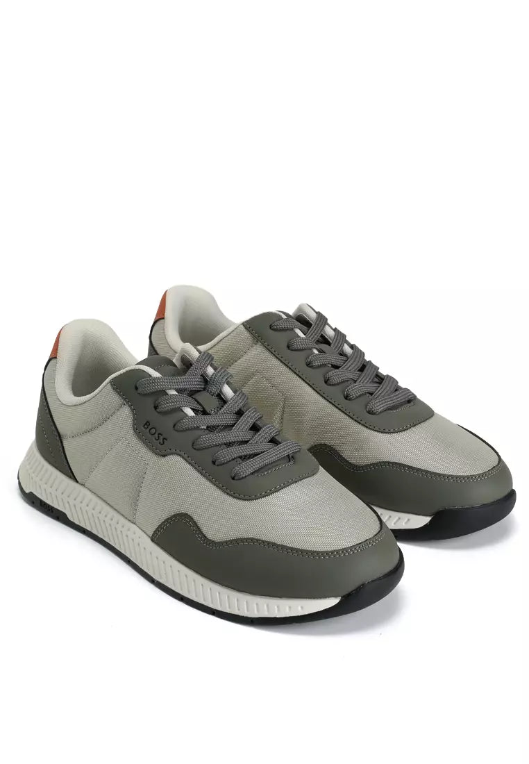 Sapatilhas de cano baixo com parte superior texturizada