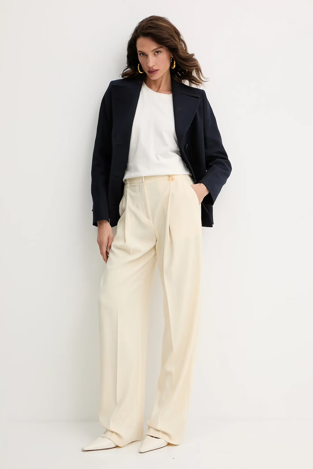 Casaco de trespasse em algodão - BOSS