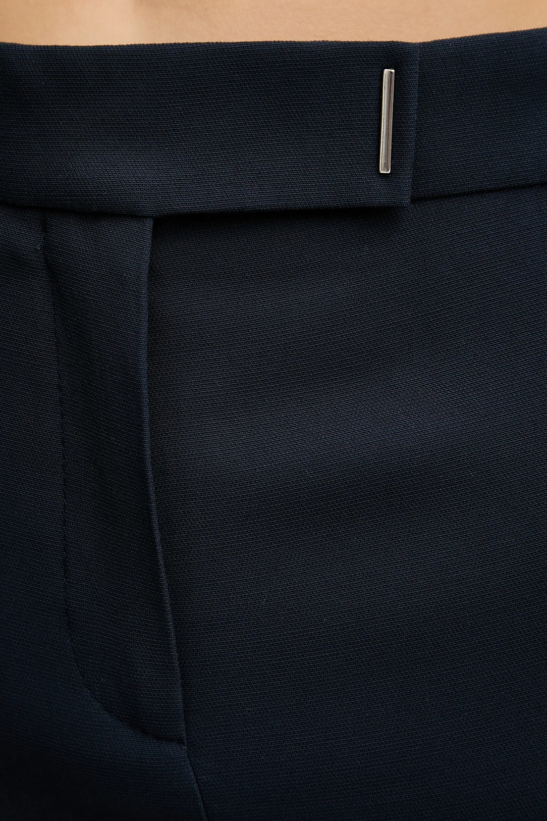 Calças de ajuste slim em tecido Punto Milano elástico