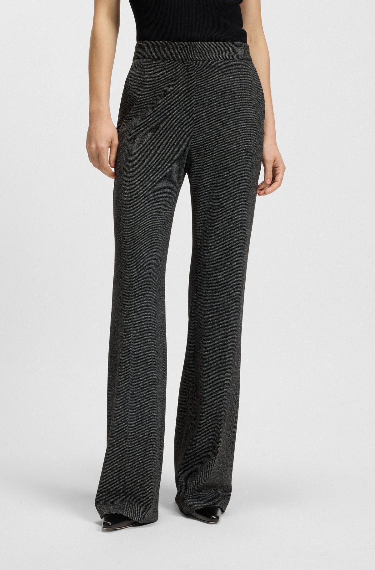 Calças slim-fit em tecido com elastano - BOSS