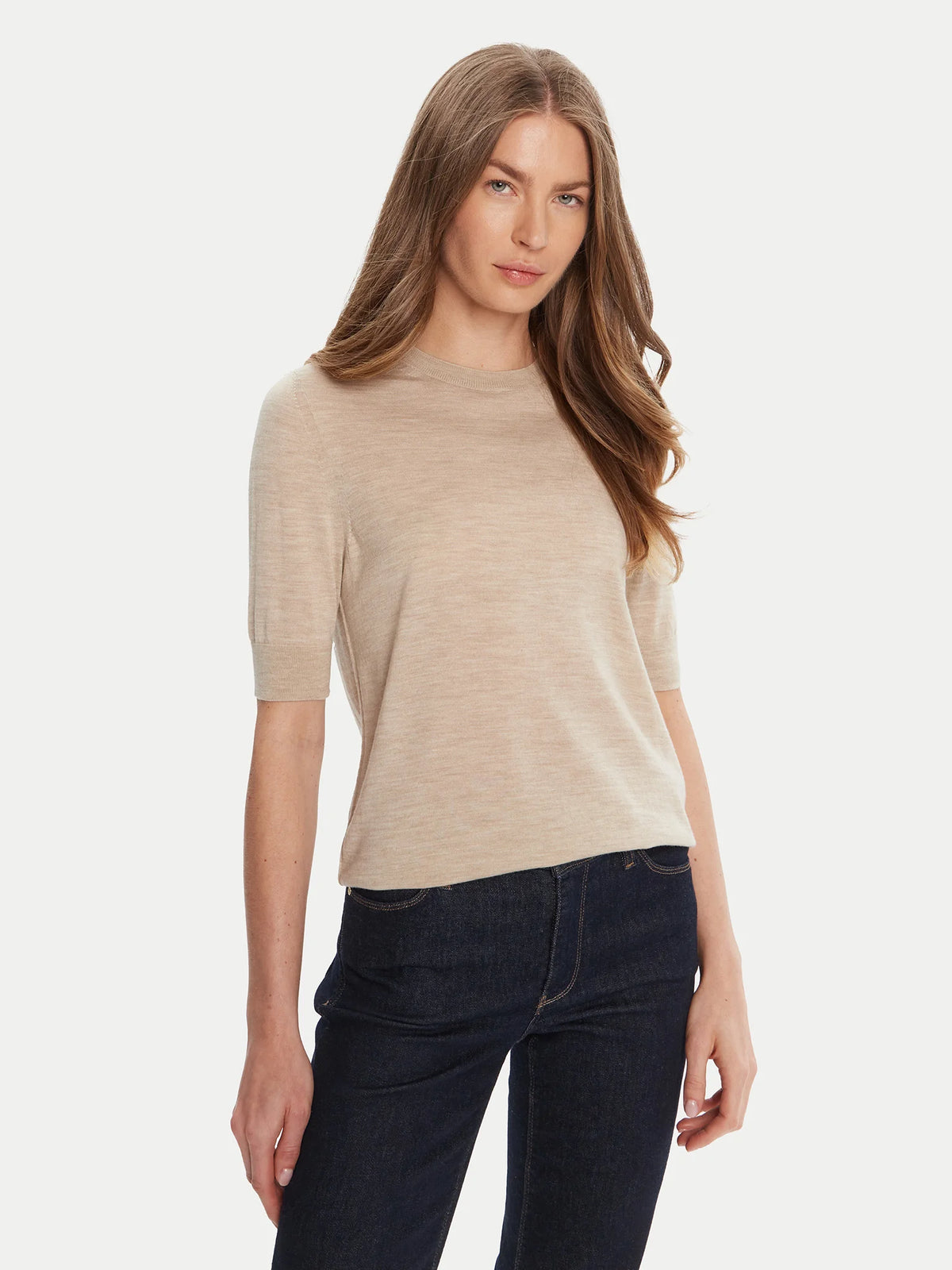 Camisola de ajuste slim em lã virgem - BOSS