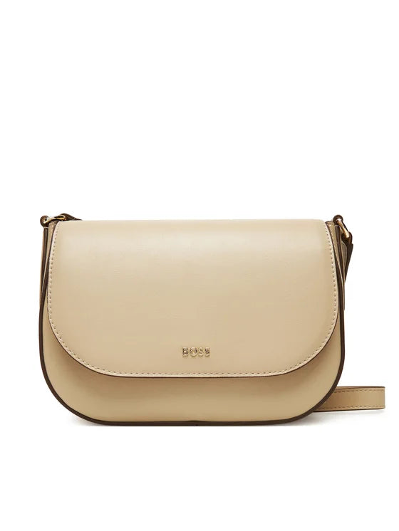 Mala a tiracolo com letras de logótipo