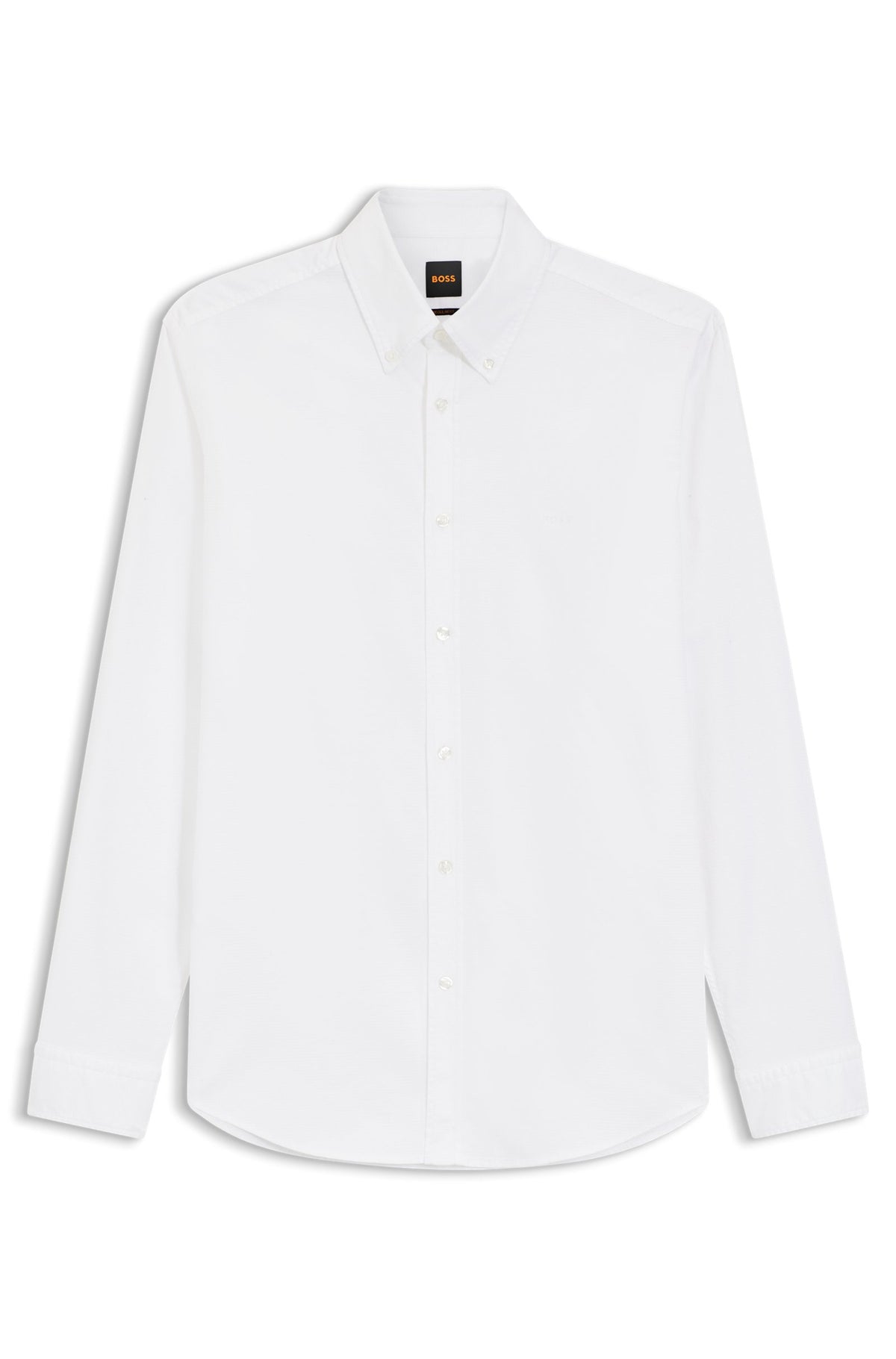 Camisa regular fit em algodão elástico