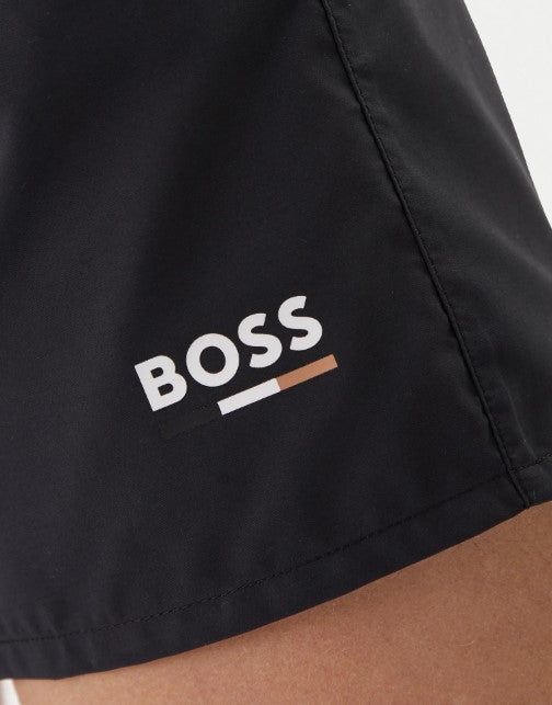 Calções de banho com logótipo estampado em contraste