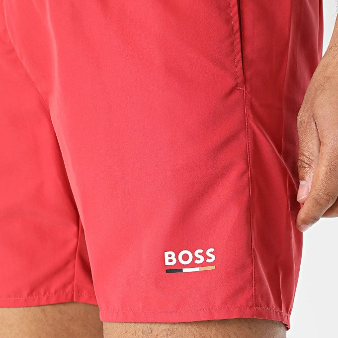 Calções de banho com logótipo estampado em contraste