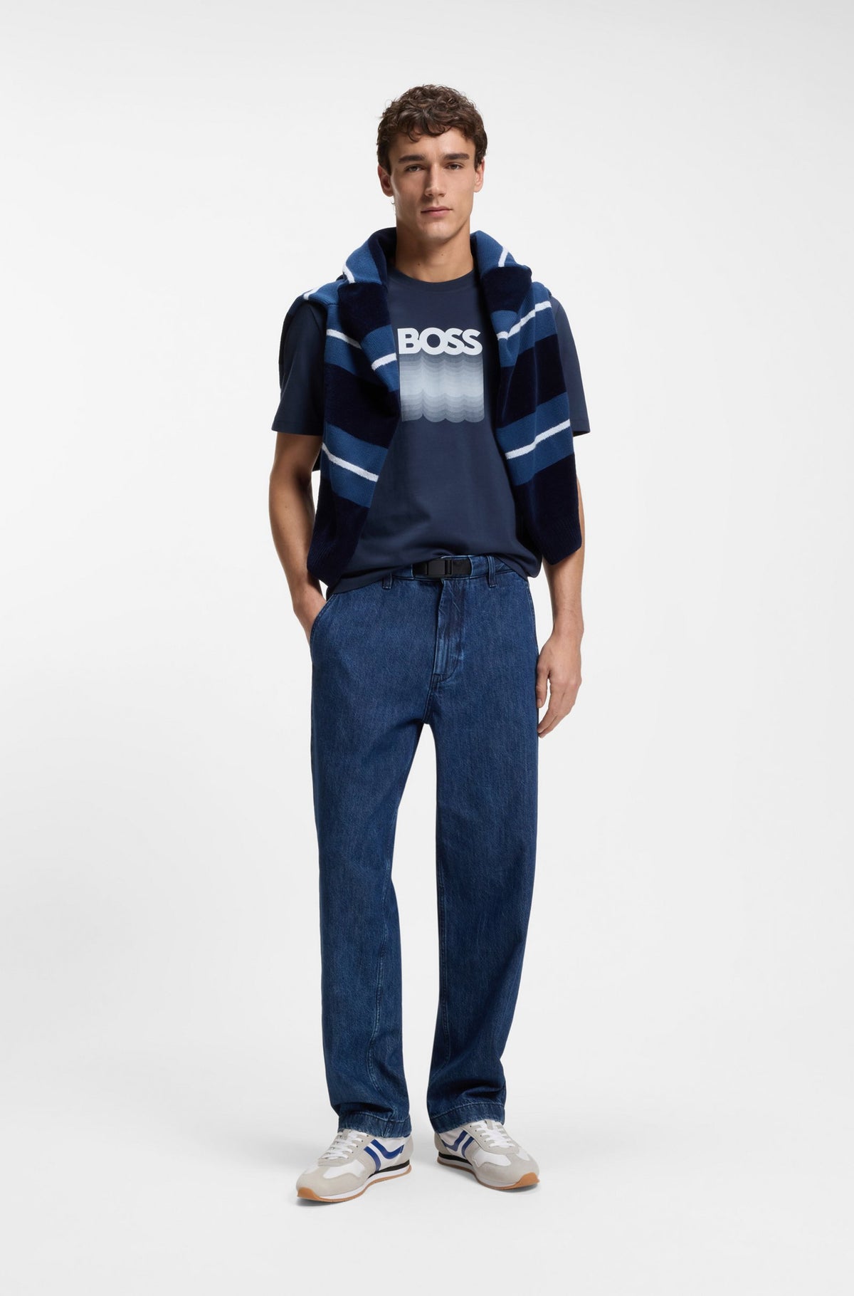 T-shirt em jersey de algodão