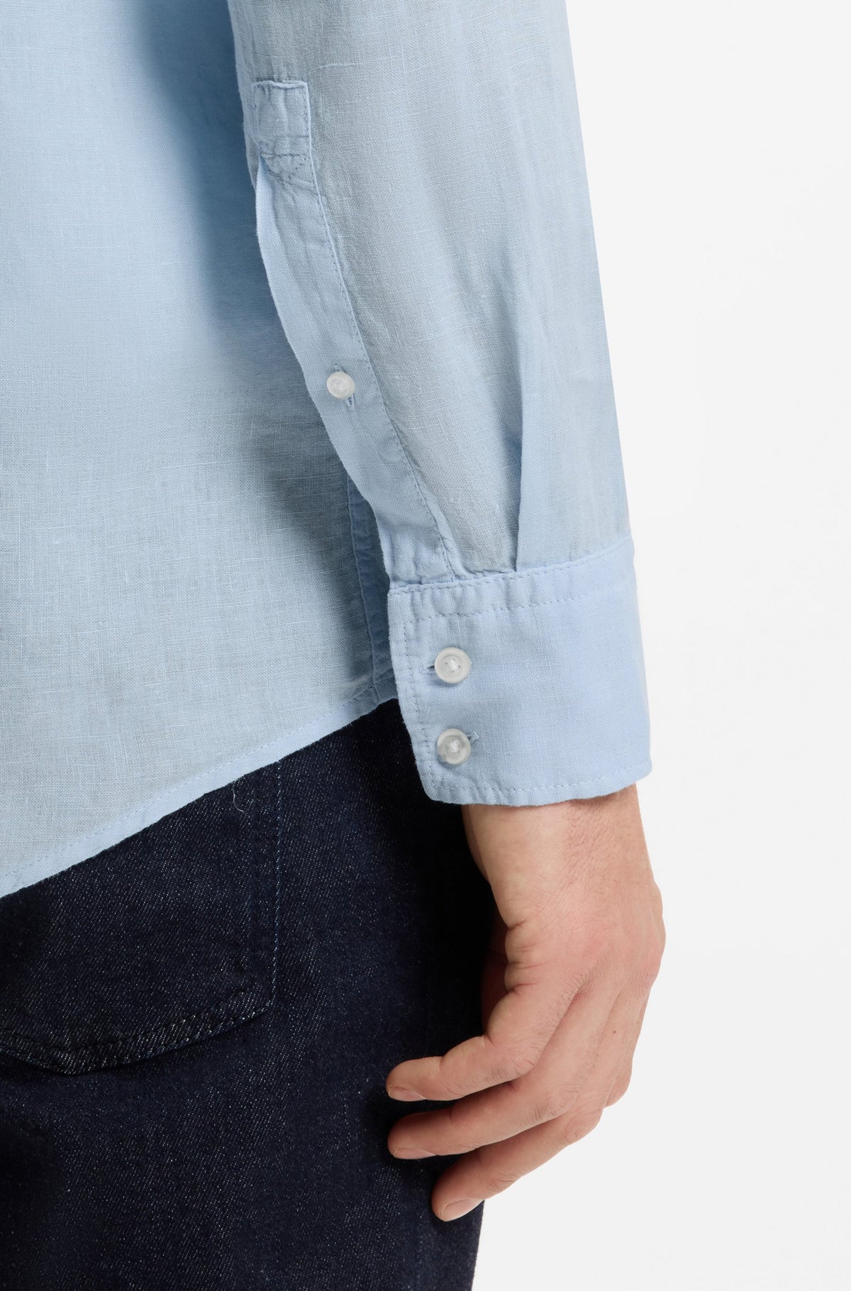 Camisa de corte regular em linho