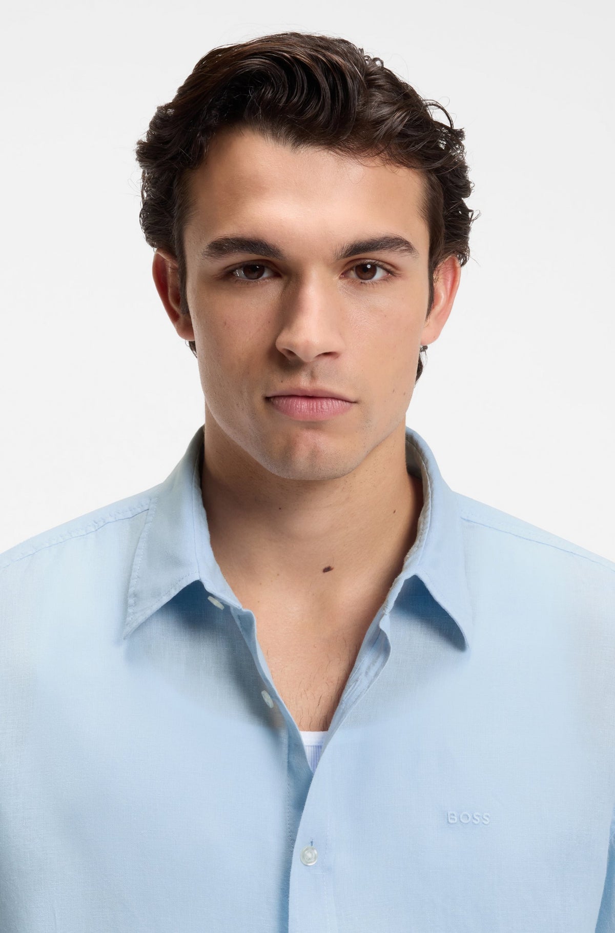 Camisa de corte regular em linho