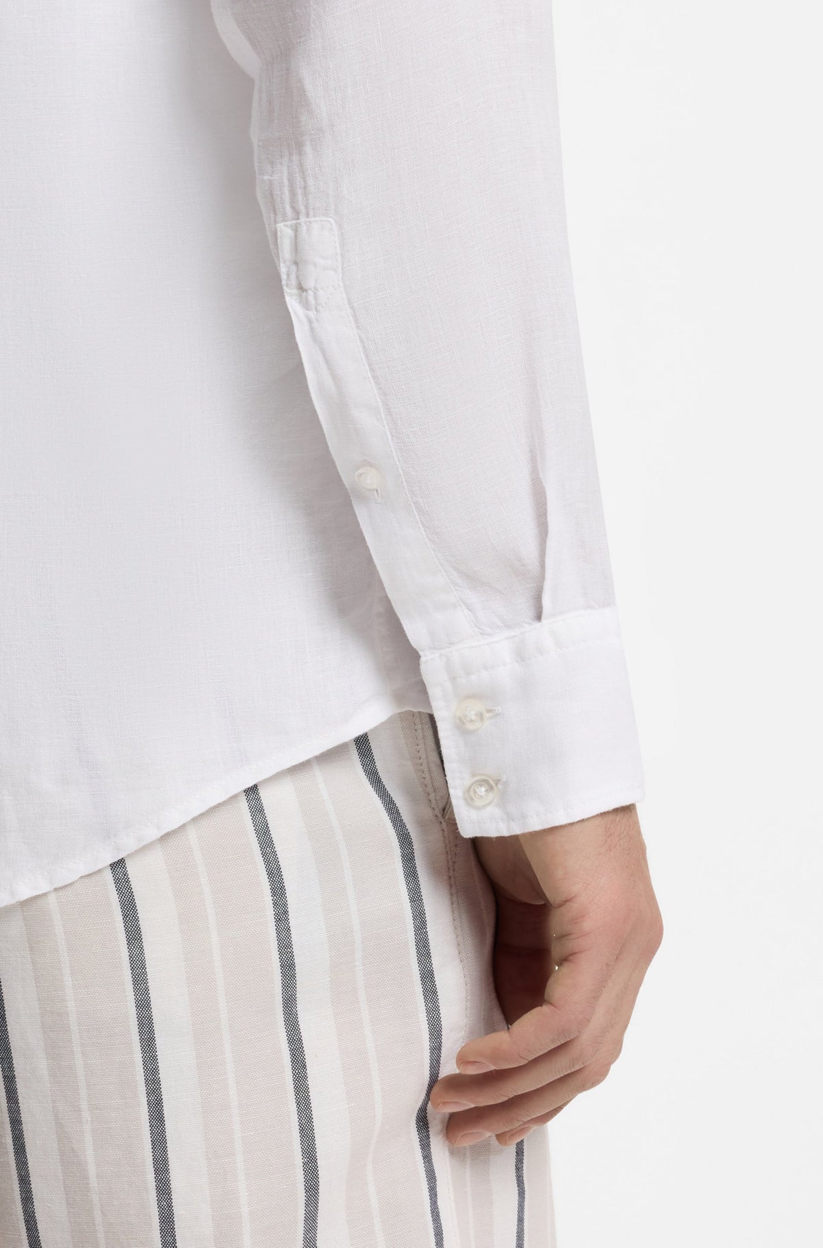 Camisa de corte regular em linho