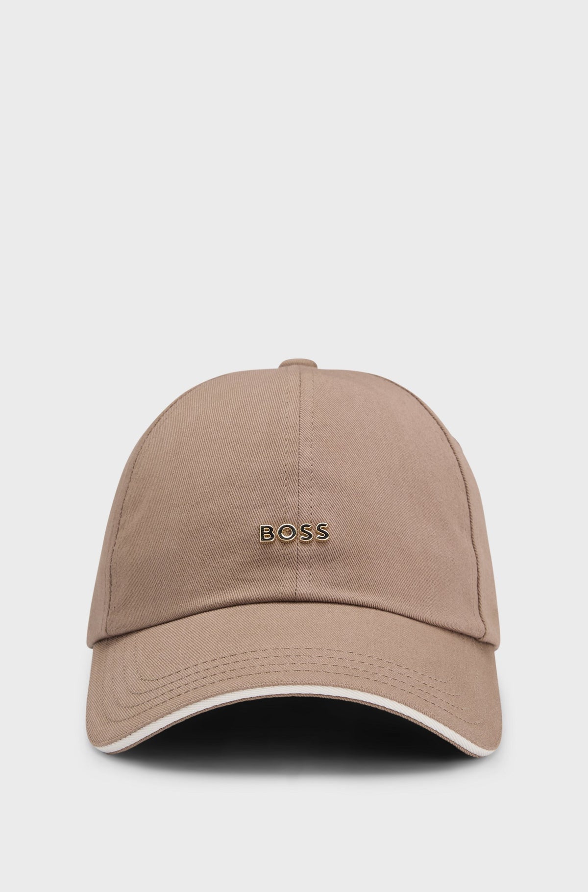 Boné em sarja de algodão com logótipo metálico - BOSS