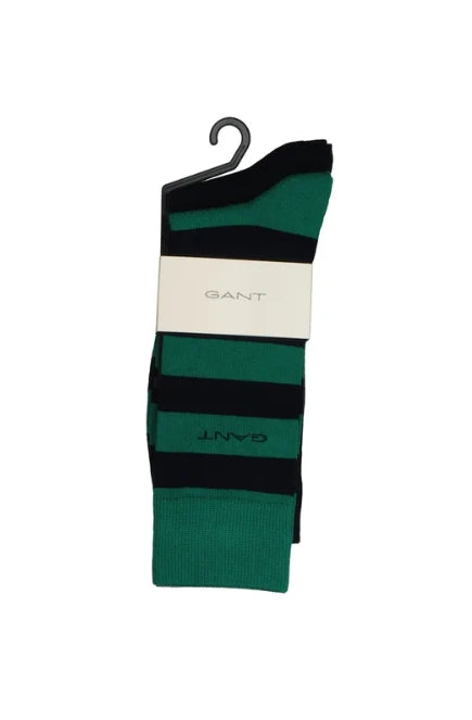 Pack de dois pares de meias às riscas e lisas - GANT