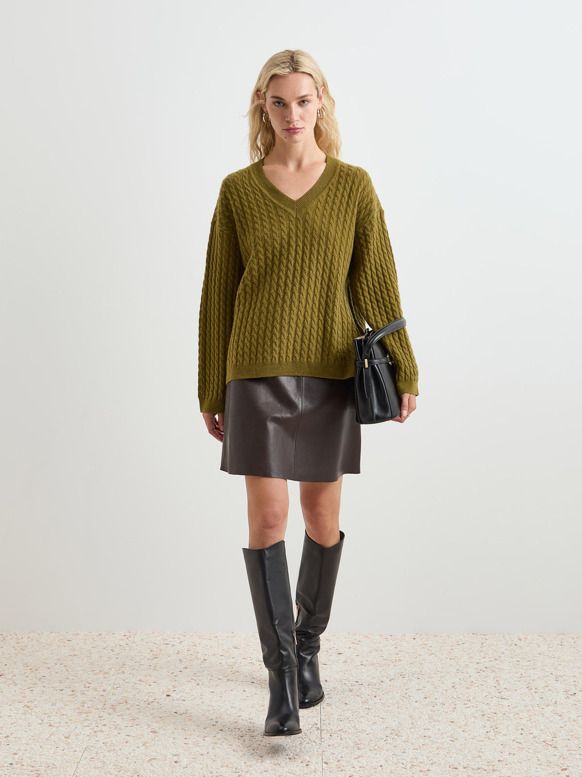 Camisola de lã entrançada - DECENIO