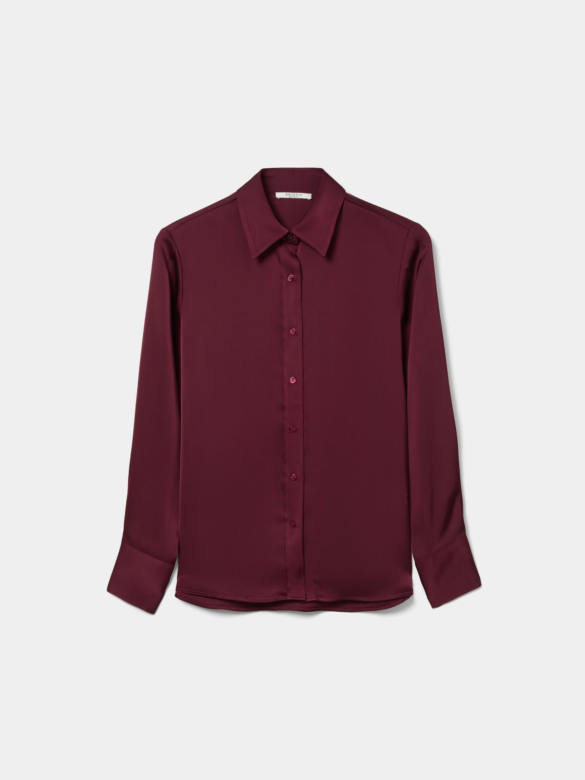 Camisa fluida acetinada