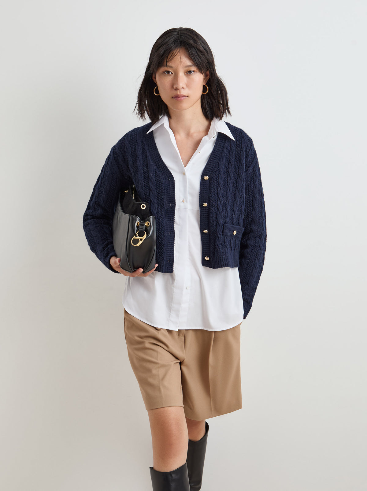 Casaco malha entrançada - DECENIO