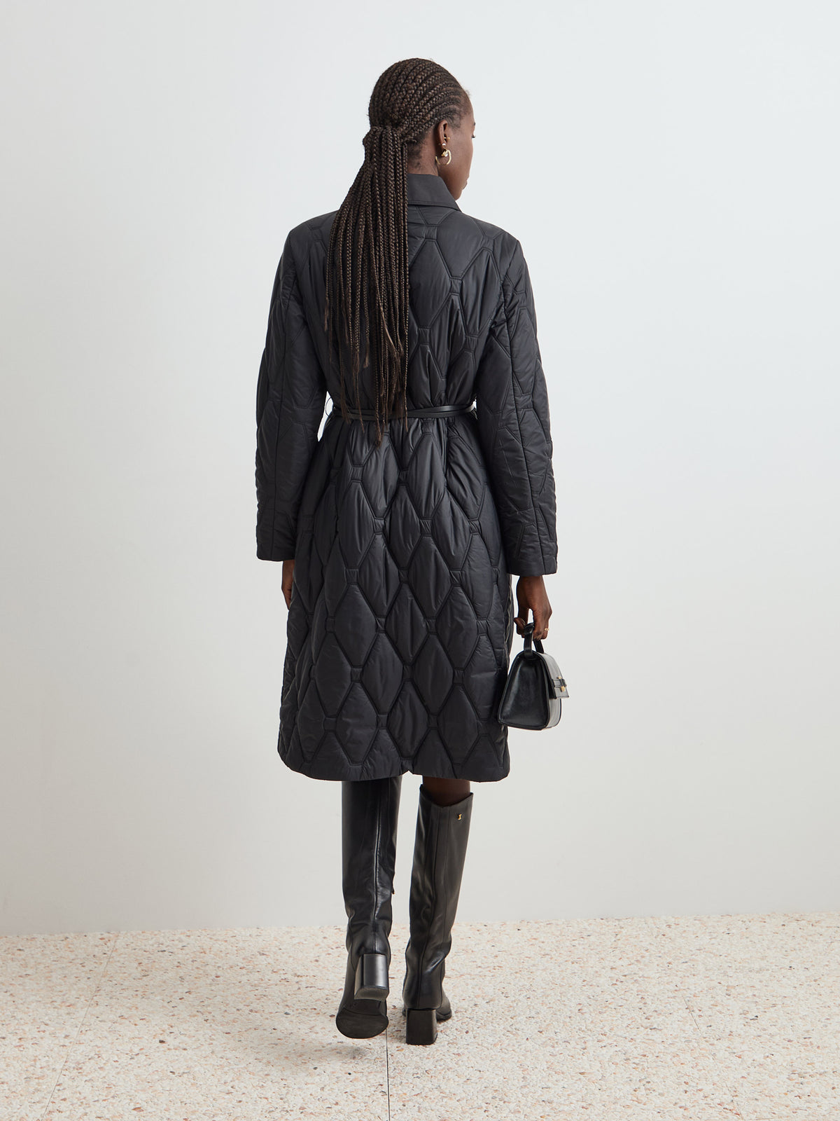 Blusão acolchoado com cinto - DECENIO