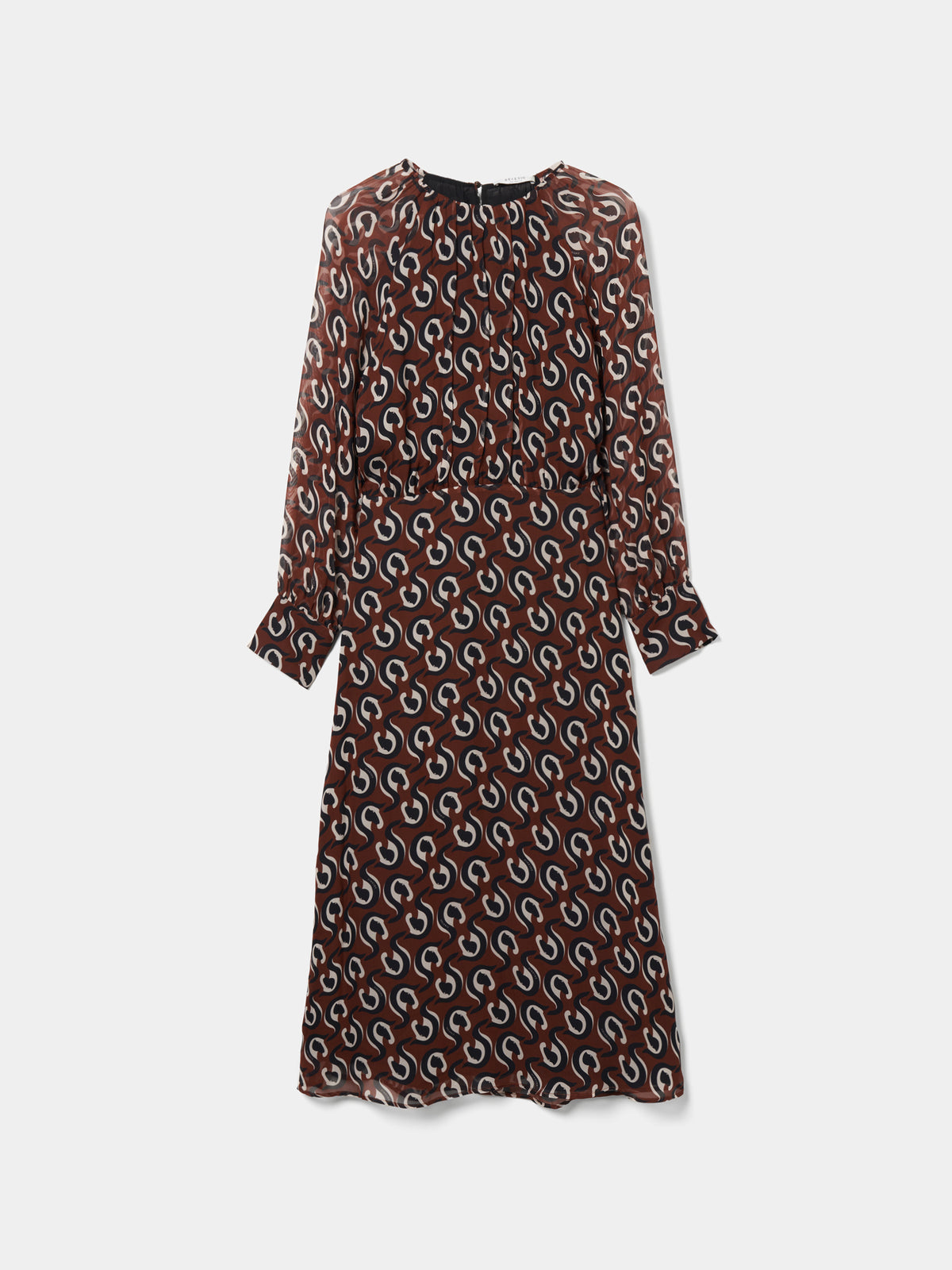 Vestido midi estampado - DECENIO