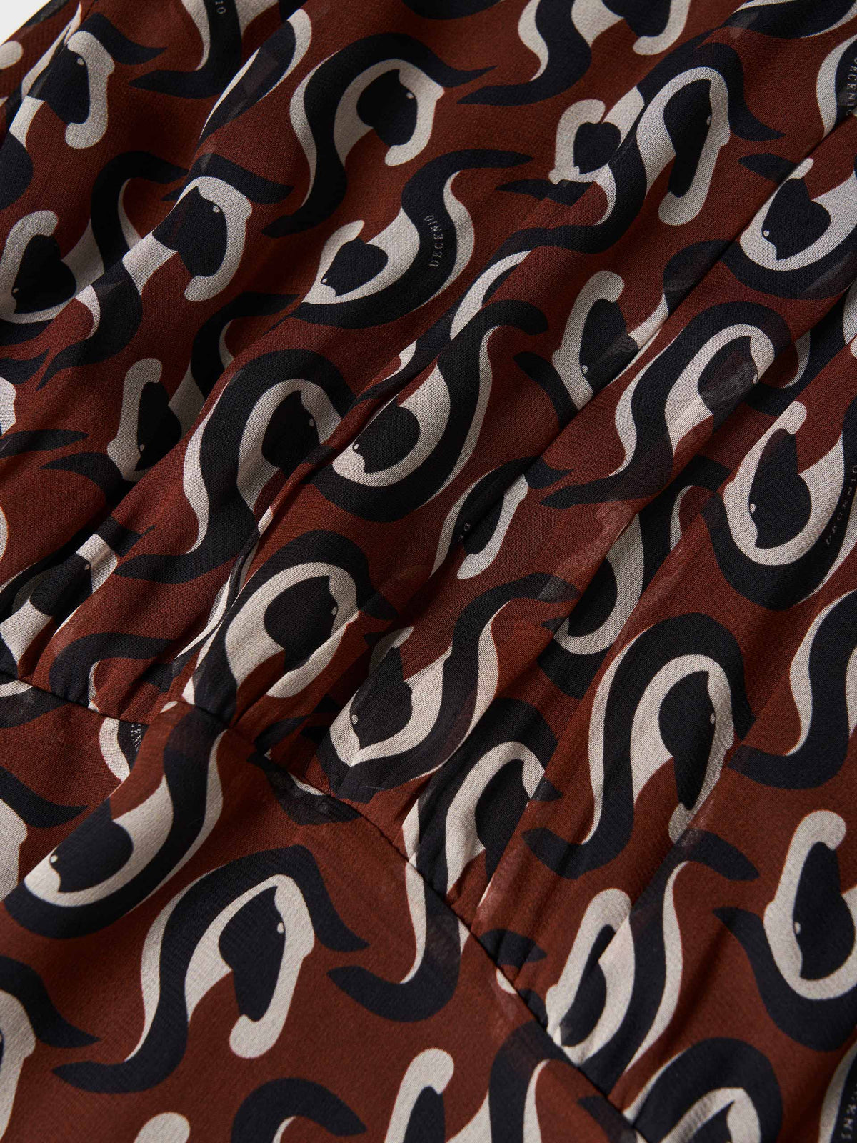 Vestido midi estampado - DECENIO